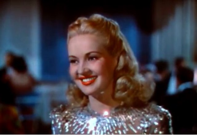 Grable in a scene from Down Argentine Way (1940)