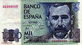 Recto 1 000 Pesetas (1979)