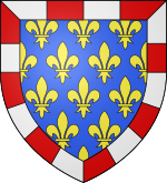 Arms of Philip the Bold as Duke of Touraine. Nowadays, they are arms of Touraine and Indre-et-Loire Blason comte fr Touraine.svg