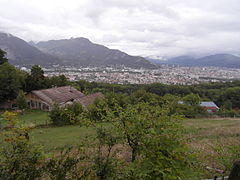 Vue sur Fontaine depuis le bois des Vouillants.