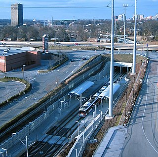 <span class="mw-page-title-main">Brentwood I-64 station</span> Station in St. Louis MetroLink light rail system, Missouri, USA