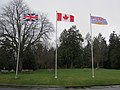 Image 5The Royal Union Flag (left) at Stanley Park in Vancouver (from Canadian royal symbols)