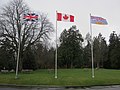 Image 2The Royal Union Flag (left) at Stanley Park in Vancouver (from Canadian royal symbols)