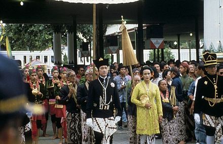 Coronation of Hamengkubuwono X and Hemas in 1989