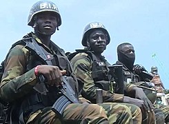 Cameroon military deployed in Bamenda, July 21, 2019.jpg