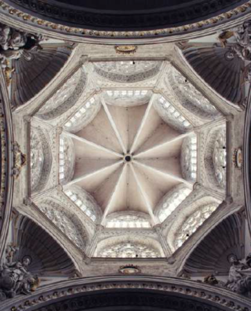 Planta cenital del cimborrio de la catedral de Valencia
