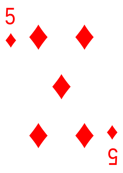 File:Cards-5-Diamond.svg