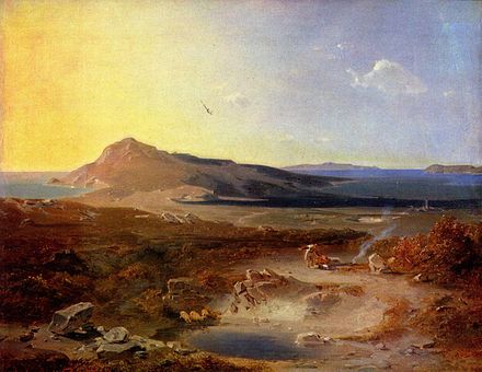 The island of Delos, Carl Anton Joseph Rottmann, 1847
