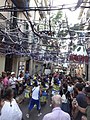 carrer de Luís Antúnez i placeta de Sant Miquel, decorat com "Ca la Gràcia". Festa Major de Gràcia 2019.