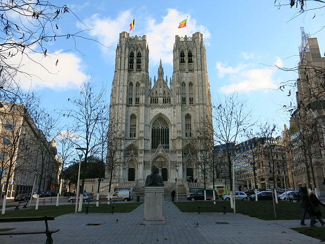 Cathedral of St. Michael and St. Gudula in Brussels, Belgium.