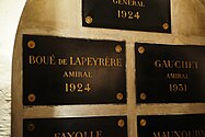 View of funeral niches in the vaults beneath Les Invalides