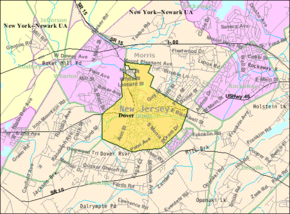 Census Bureau map of Dover, New Jersey.png