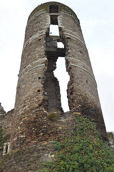 Champtocé castle tower ruins