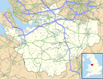 Kartposition England Cheshire