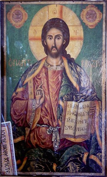 File:Christ Pantocrator Icon from Saint George Church in Melissourgos.jpg