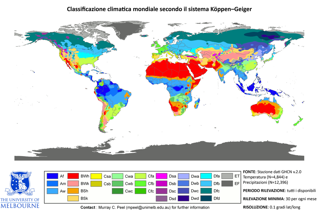 Classificazione dei climi di Köppen