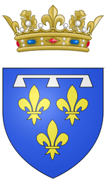 Description de l'image Coat of arms of the Duke of Orléans (as prince of the blood).png.