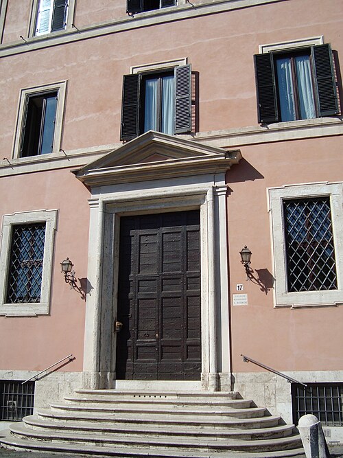 Entrance to the adjacent Collegio Rosmini