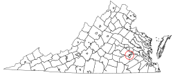 Location in the State of Virginia