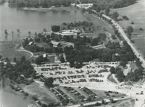 Columbus Zoo aerial photograph, c. 1940