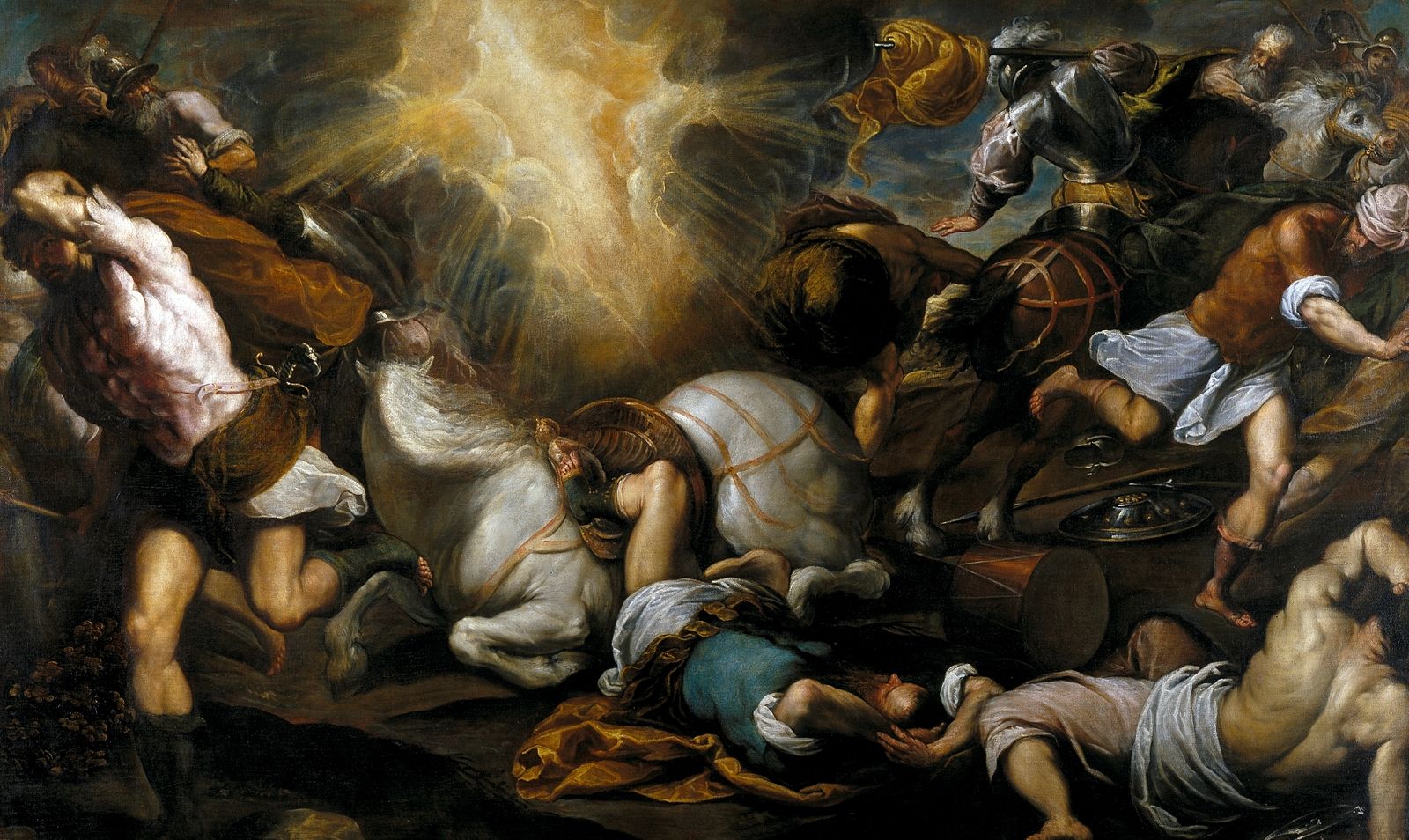 Painting of the Conversion of St. Paul by Palma il Giovane (~1590)