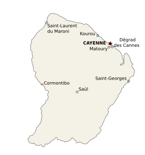 Cormonitbo, along the western border with Suriname on the Maroni River.