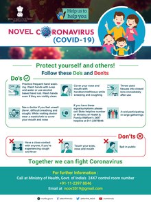 Awareness poster released by the Ministry of Health and Family Welfare Coronavirus Do's & Don'ts by Indian MoHFW.pdf