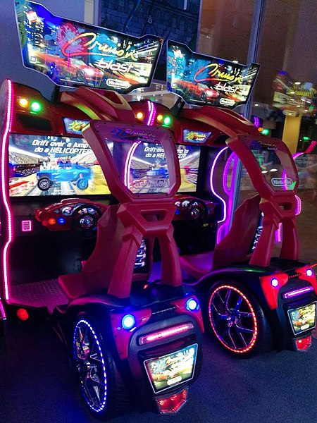 Cruis 'n Blast arcade cabinets, released by Raw Thrills in 2017