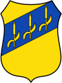 Gemeinde Retzen „In Gold (Gelb) ein mit drei goldenen (gelben) Schilfkolben belegter erhöhter blauer Schräglinksbalken.“