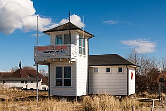 Life guard station in Ahrenshoop, Germany