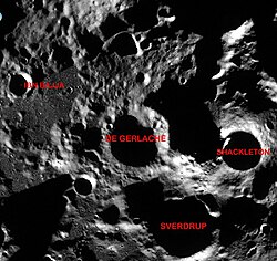 de Gerlache Crater.