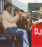 Trompeter der Deacon John Moore Band, New Orleans