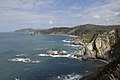 Ribeiras salvaxes coa Praia do Sarridal e a Estaca de Bares ao fondo.