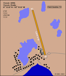 Schemat lotniska Chevak w Chevak, Alaska.png