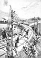 File:Die Gartenlaube (1899) b 0045.jpg (S) Die Ueberführung eines Fesselballons über einen Eisenbahnkörper Nach einer Originalzeichnung von A. Wald