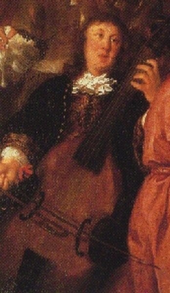 The only known painting of Buxtehude (detail, Johannes Voorhout, 1674)