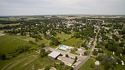 Vista aérea de Dunquerque, Indiana