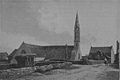 L'église paroissiale de Plozévet en 1899 (photographie de Louis Rousselet).