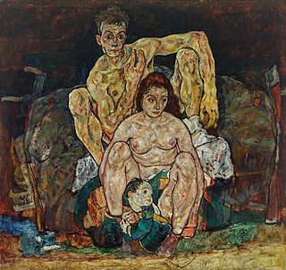 <i>The Family</i> (Schiele) Painting by Egon Schiele