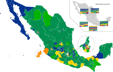 Elecciones legislativas de México de 2015 por distrito federal.svg