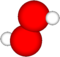 Ein enkel modell av eit hydrogenperoksidmolekyl