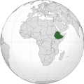 Localização da Etiópia