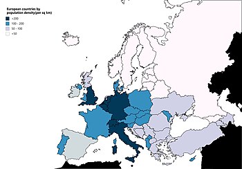 List of European countries by population