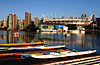 Morning rises on downtown Vancouver