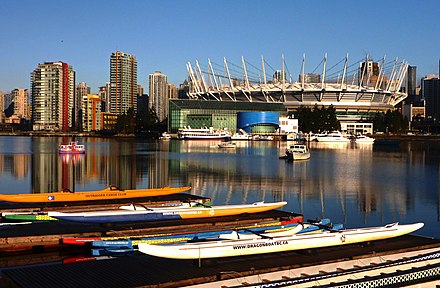 Morning rises on downtown Vancouver