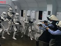 A showdown at the 501st Legion booth. Image: Nick Moreau.