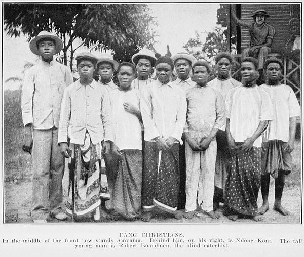Fangs in a Christian mission, c. 1912