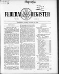 Thumbnail for File:Federal Register 1946-11-26- Vol 11 Iss 230 (IA sim federal-register-find 1946-11-26 11 230).pdf