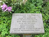 Freiligrath-Gedenktafel in Rolandswerth