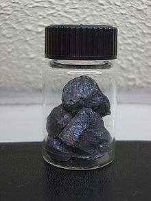 Sample of iron(II) sulfide